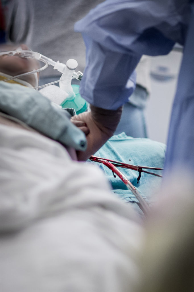A chest tube removes the blood from a patient’s chest (pleural cavity) that is preventing his lungs from expanding, therefore restricting oxygen intake.