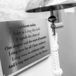 Words of inspiration displayed next to a bell