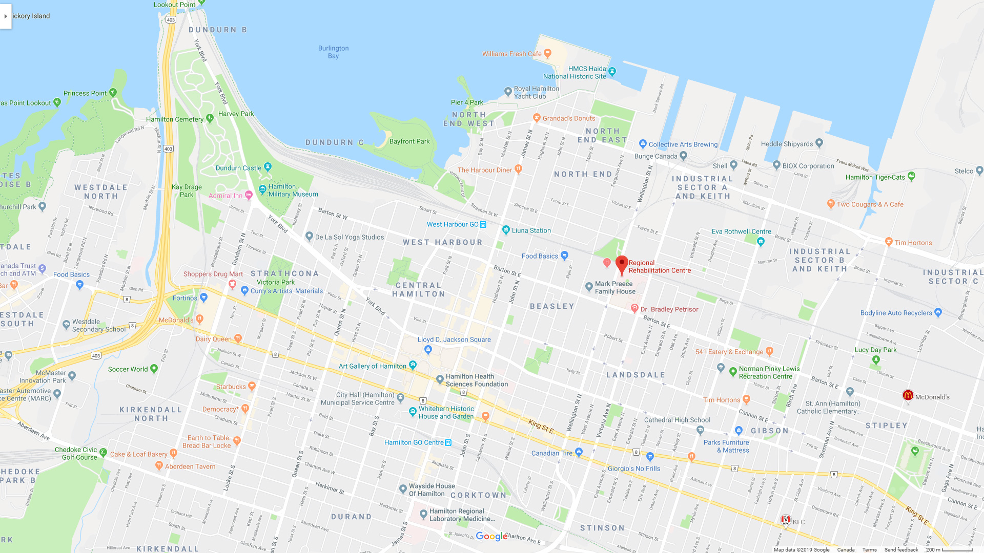 google map to regional rehabilitation centre