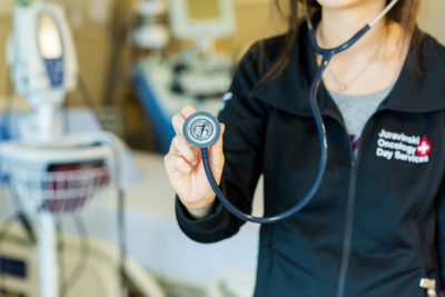 Nurse with a stethoscope