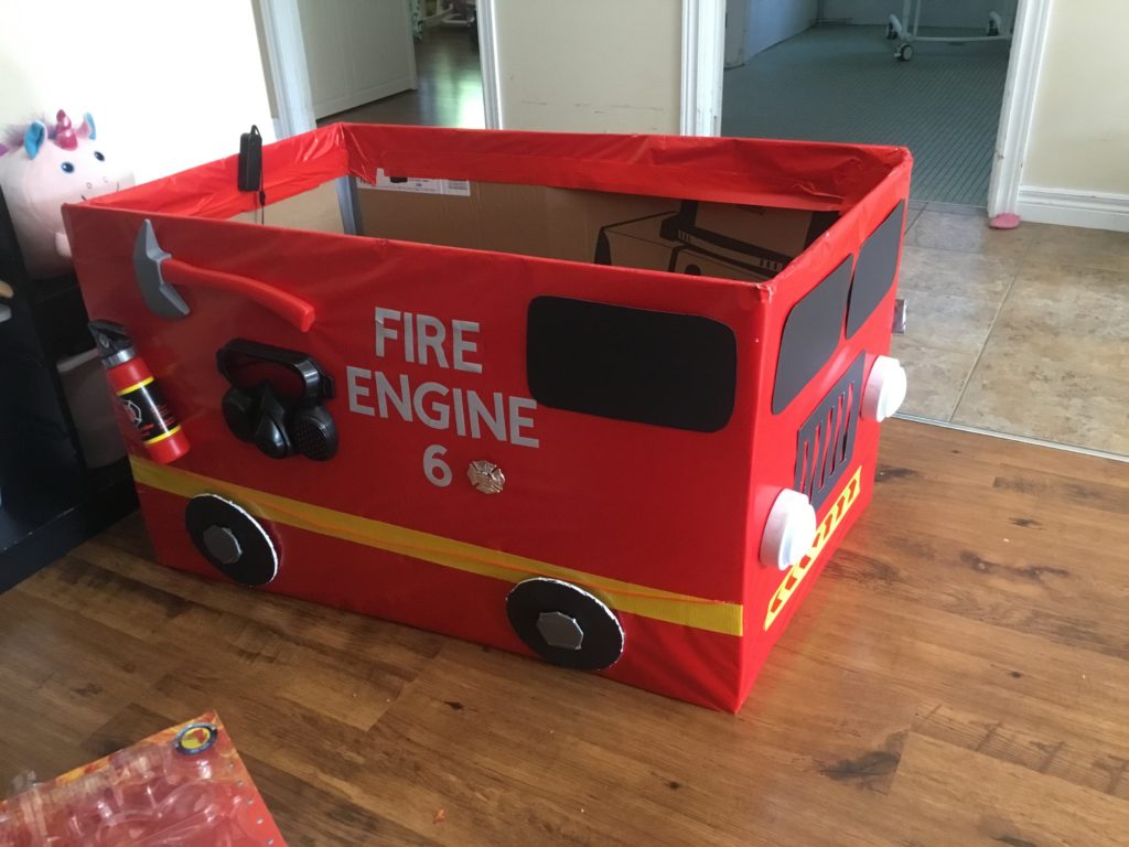 firetruck box costume