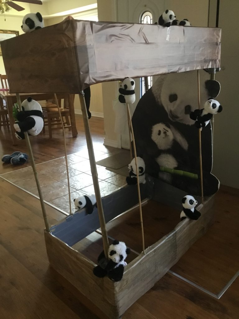 panda cage costume