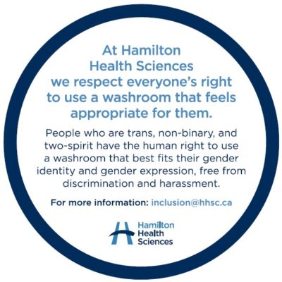 Trans-affirming washroom signage