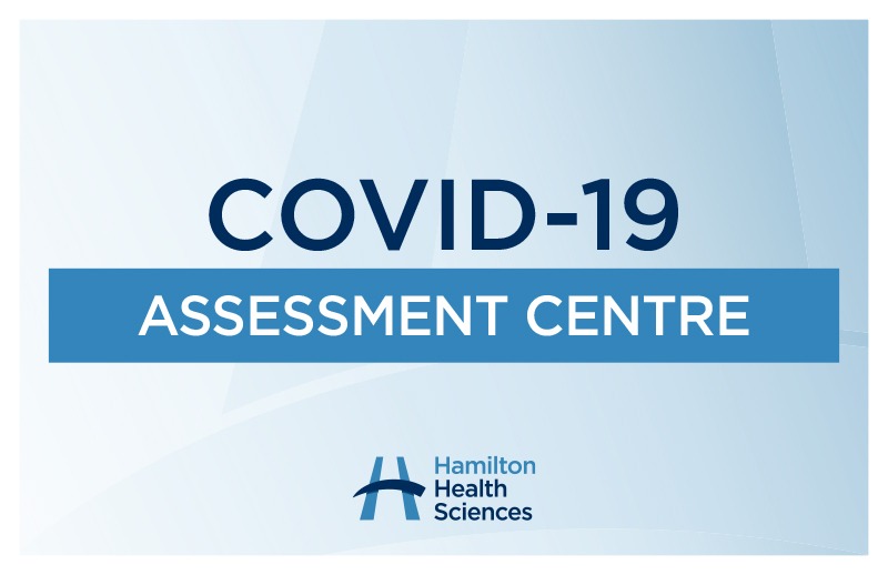 A sign reads "COVID-19 Assessment Centre"