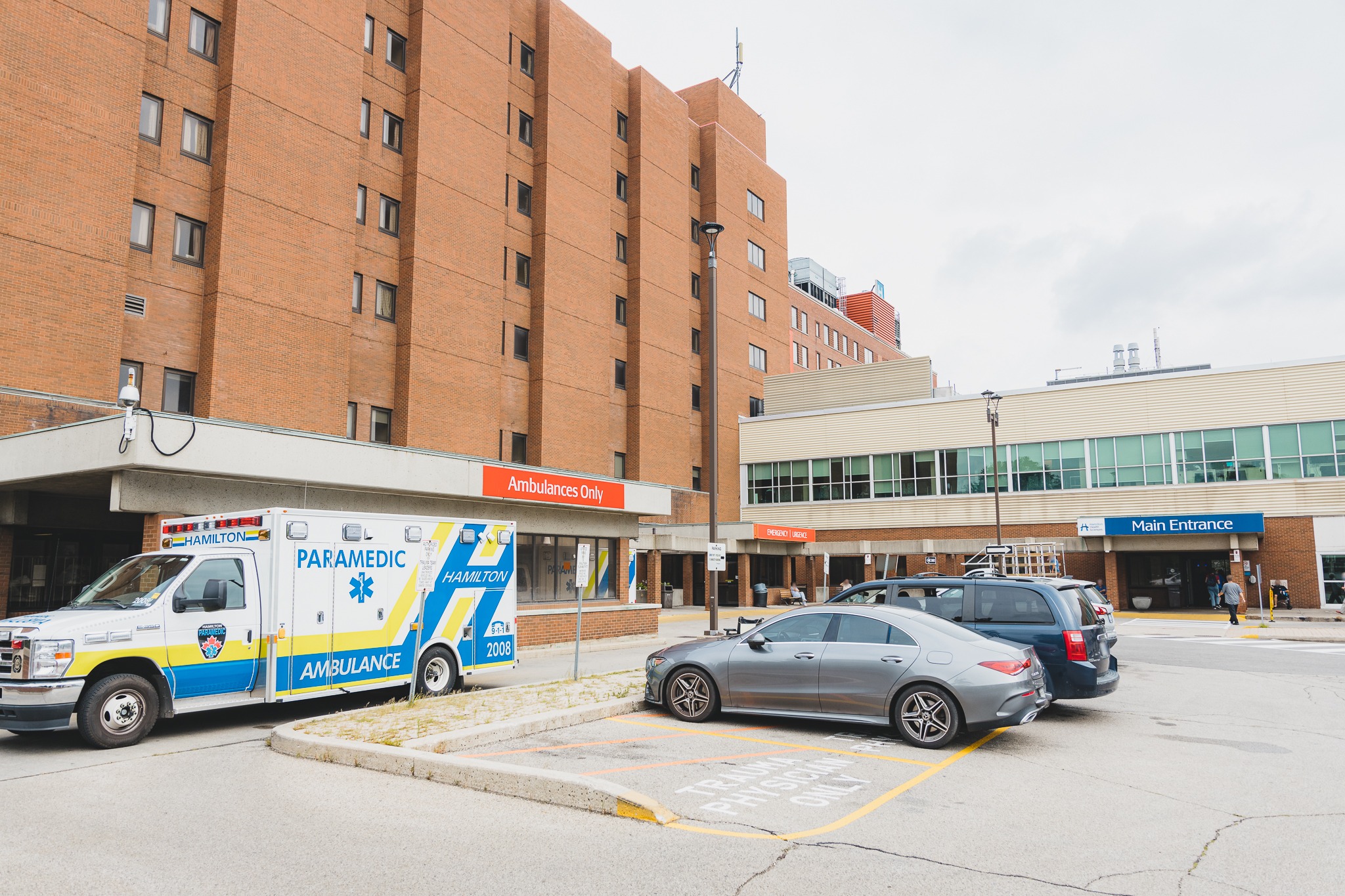 exterior photo of Hamilton General Hospital emergency department