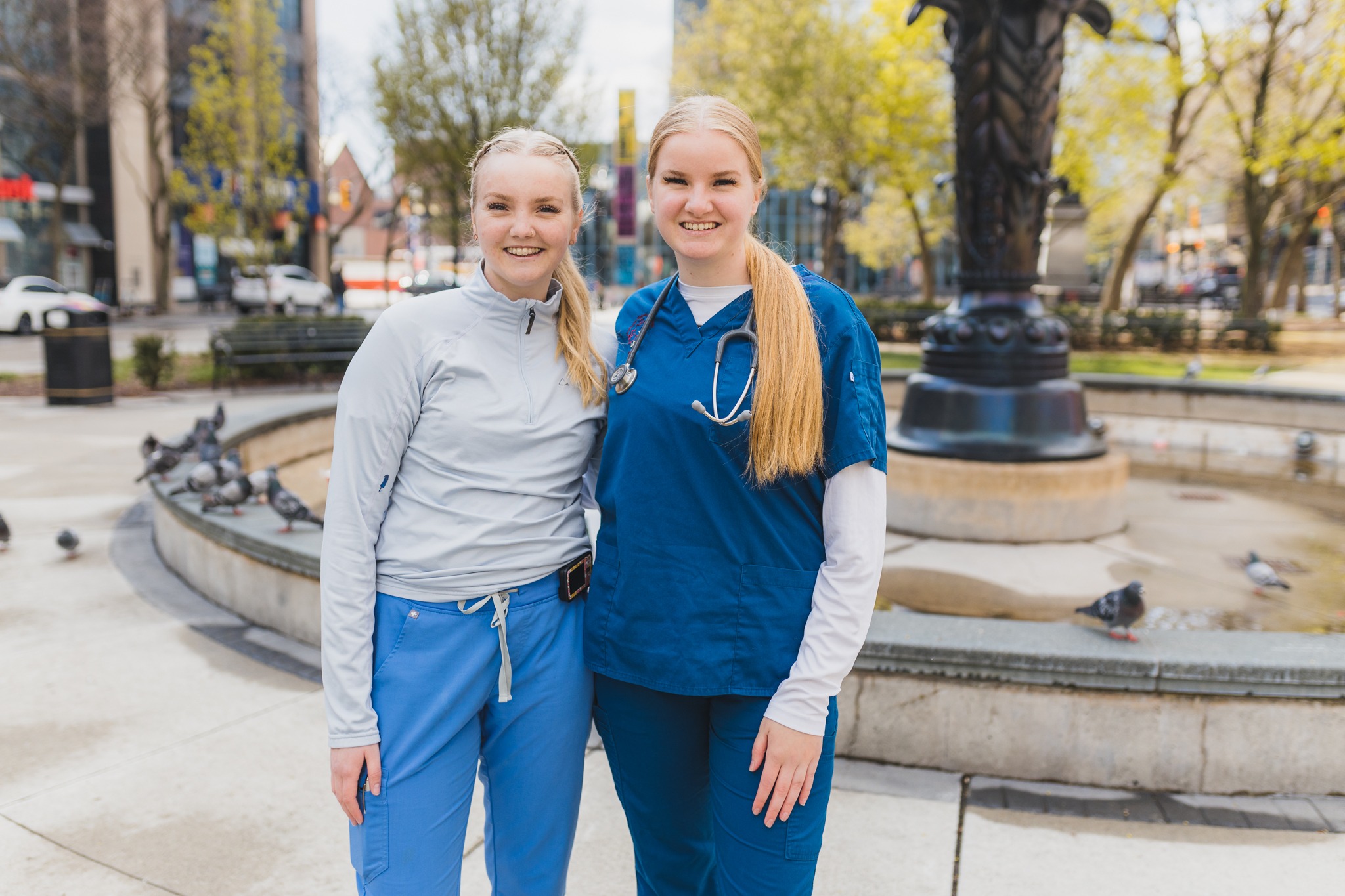 Sisters Nicole and Natalie Gelms have very personal reasons for pursuing careers in health care.