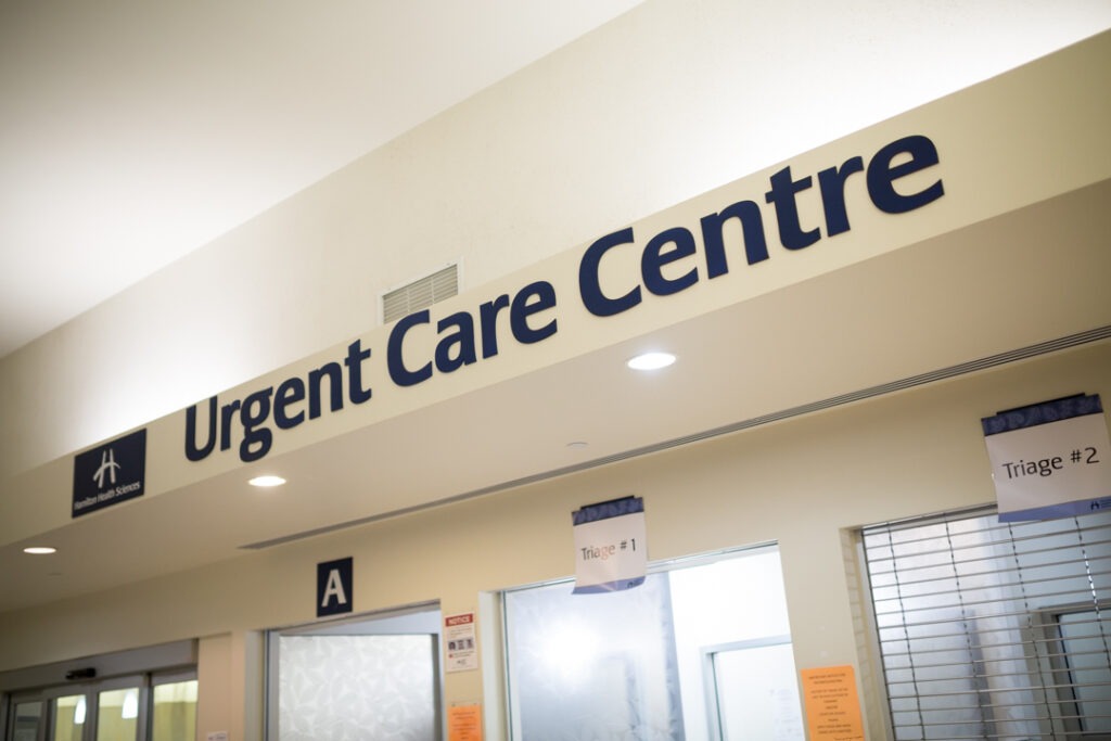 Urgent Care Centre sign