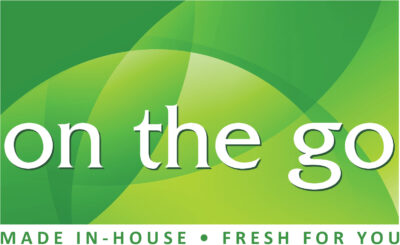 On the go logo. Made in-house. Fresh for you.